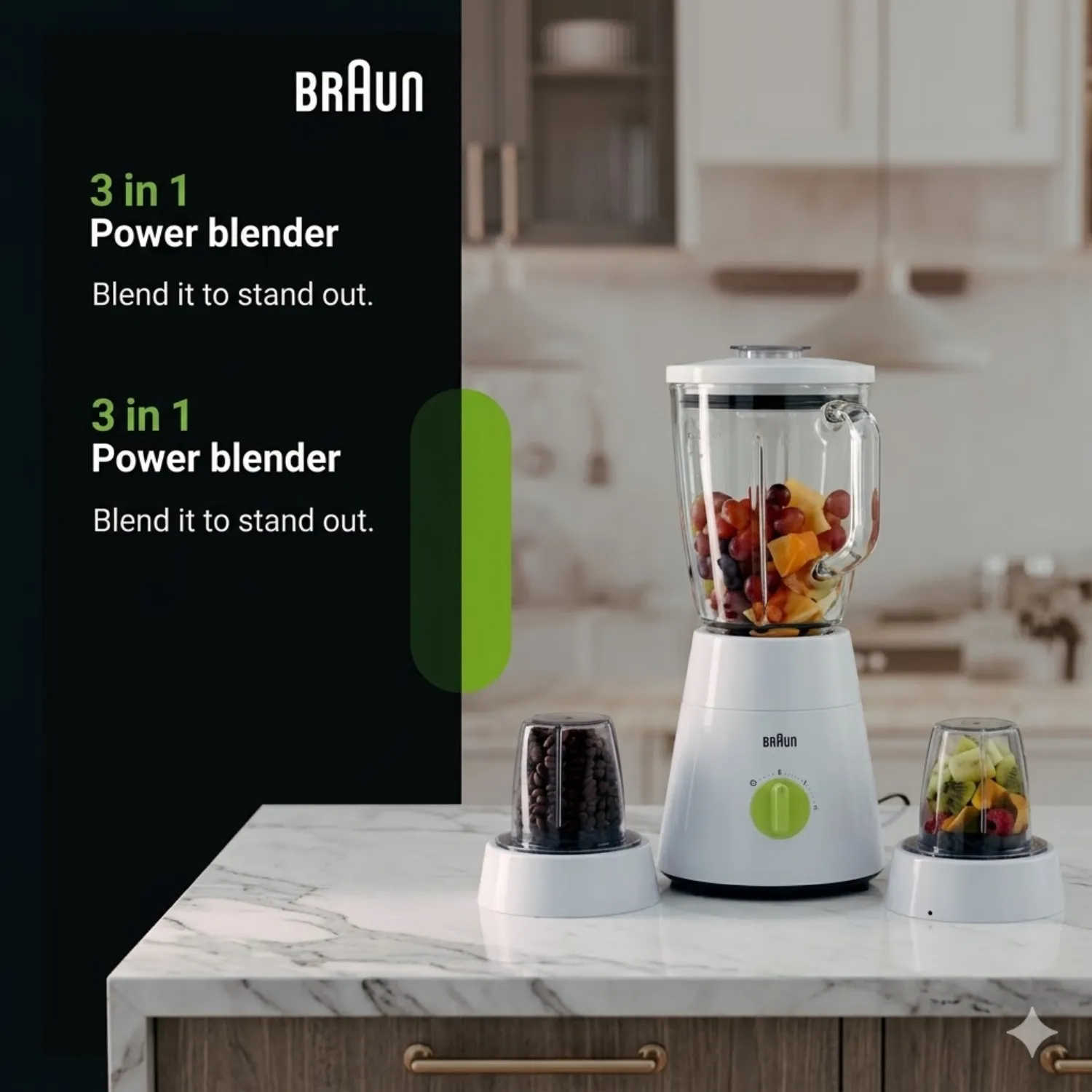 خلاط براون باور بلندر (Braun Power Blender) موديل JB0153 بقدرة 500 واط
