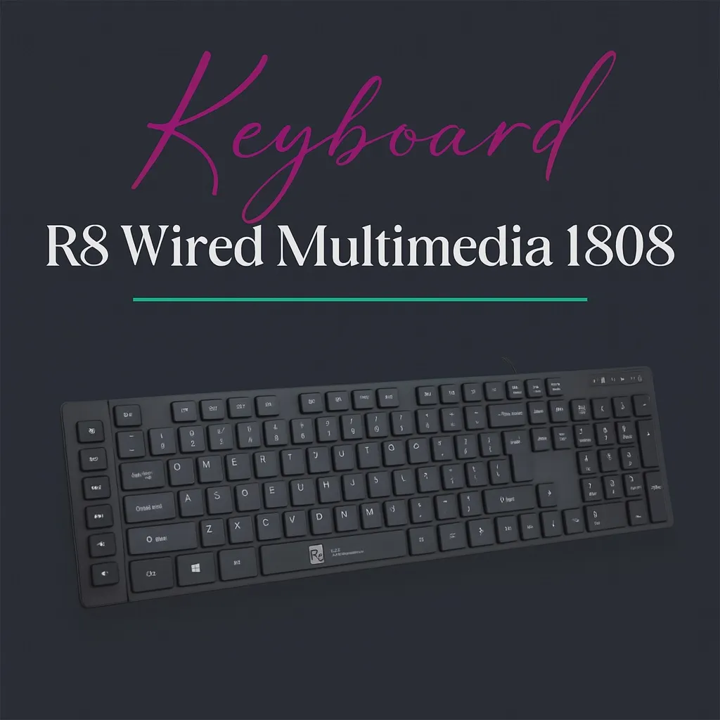لوحة مفاتيح R8 1808 Multimedia Wired Keyboard