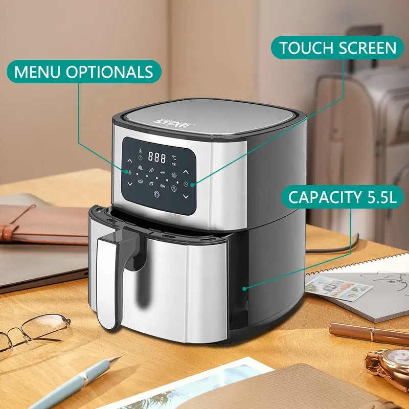 طباخ هوائي WINNING STAR 1400W 5.5L AIR FRYER